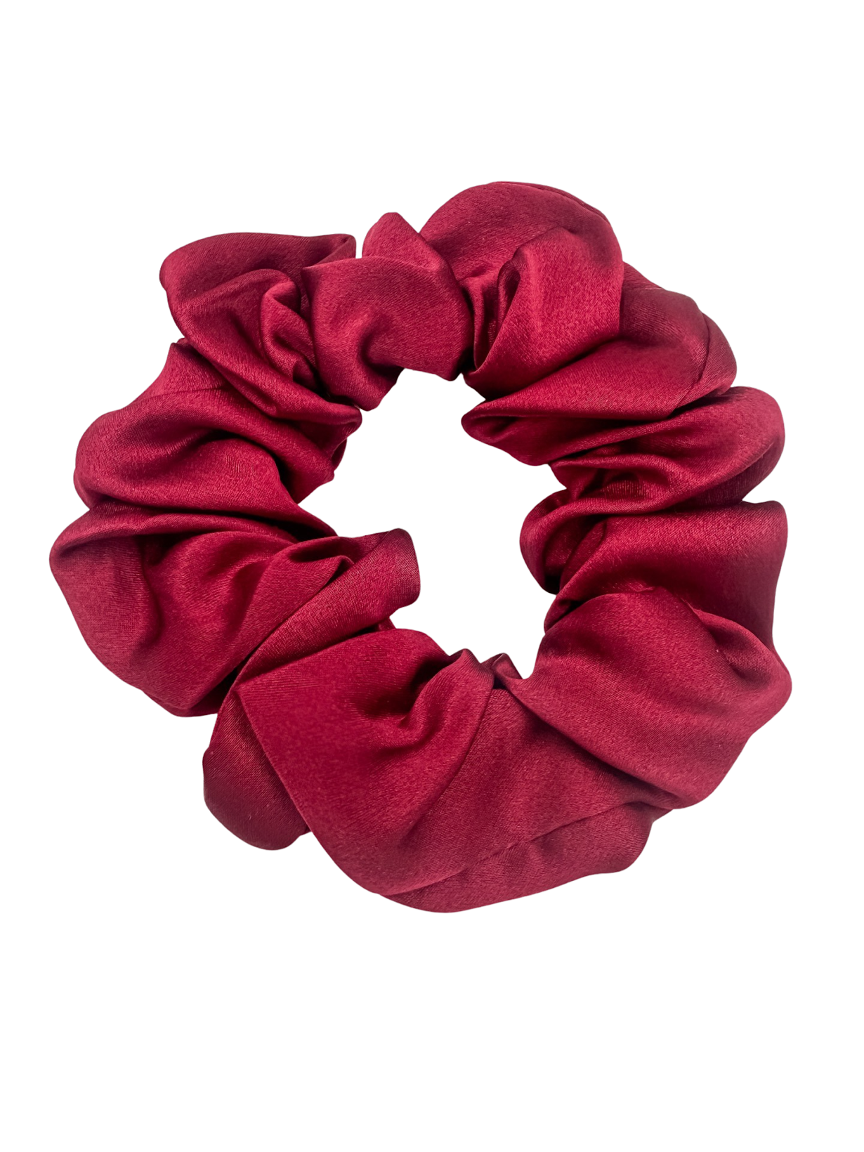 SILK SCRUNCHIE - RED WINE