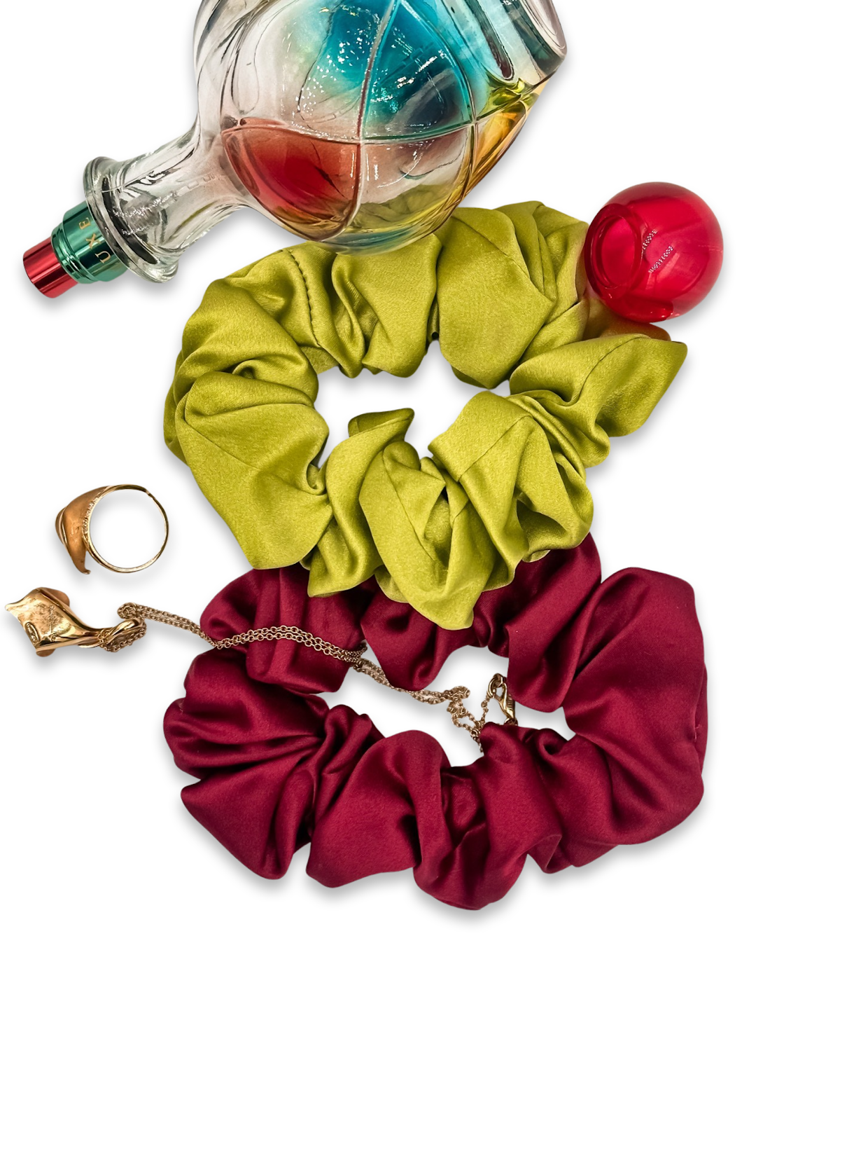 SILK SCRUNCHIE - RED WINE