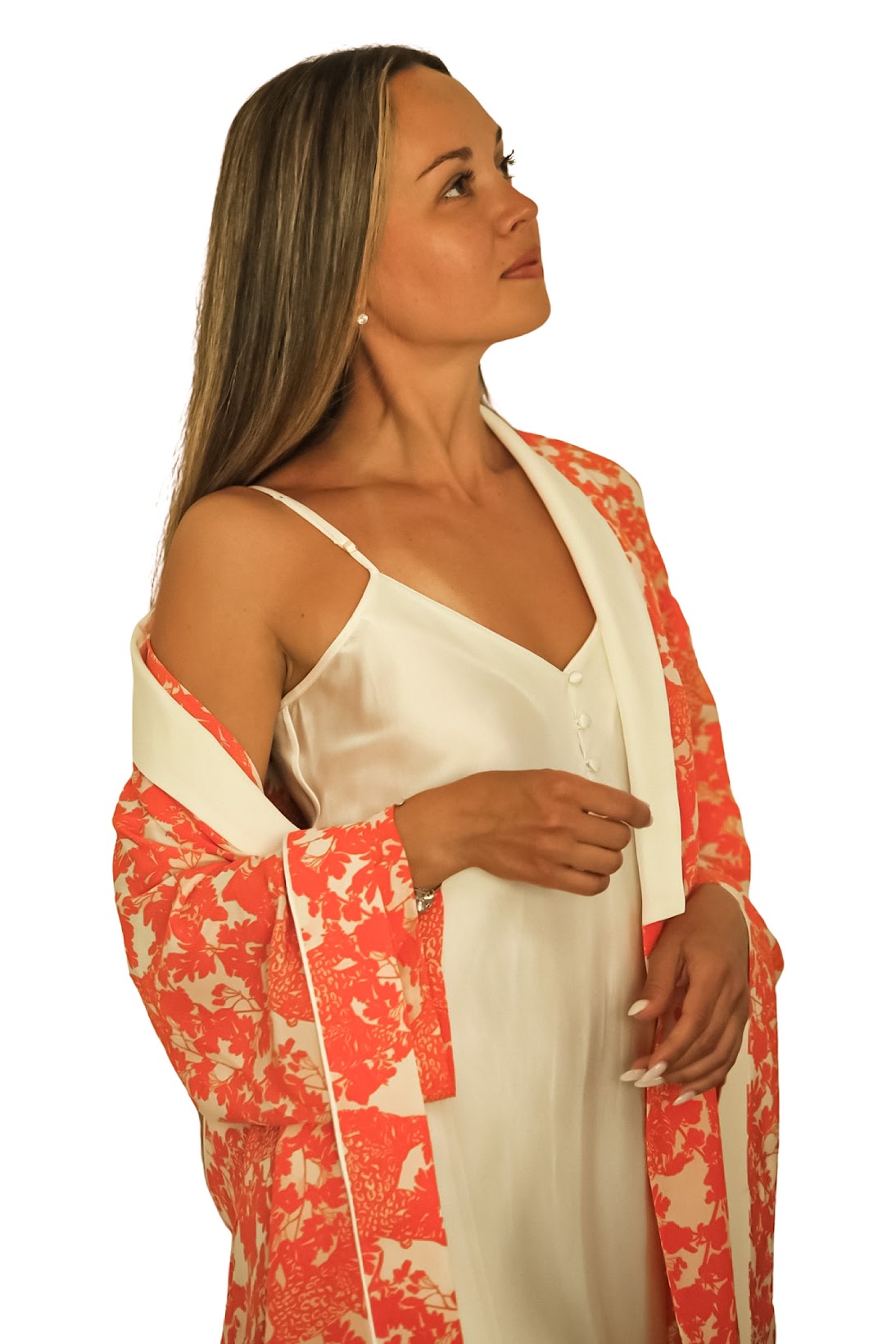 Este kimono es una ropa ideal para estar en casa con estilo.