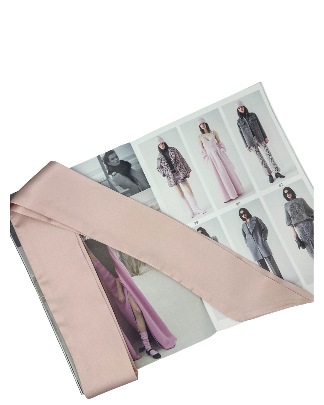 SILK HAIR RIBBON - CHERRY BLOSSOM COLOR