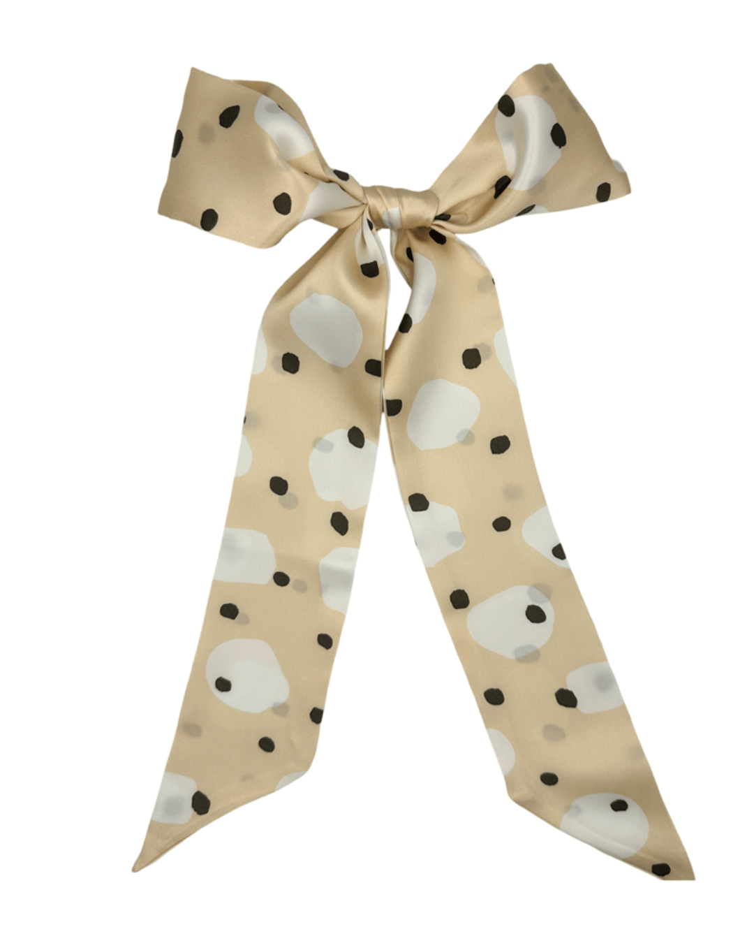 SILK HAIR RIBBON - POLKA DOTS