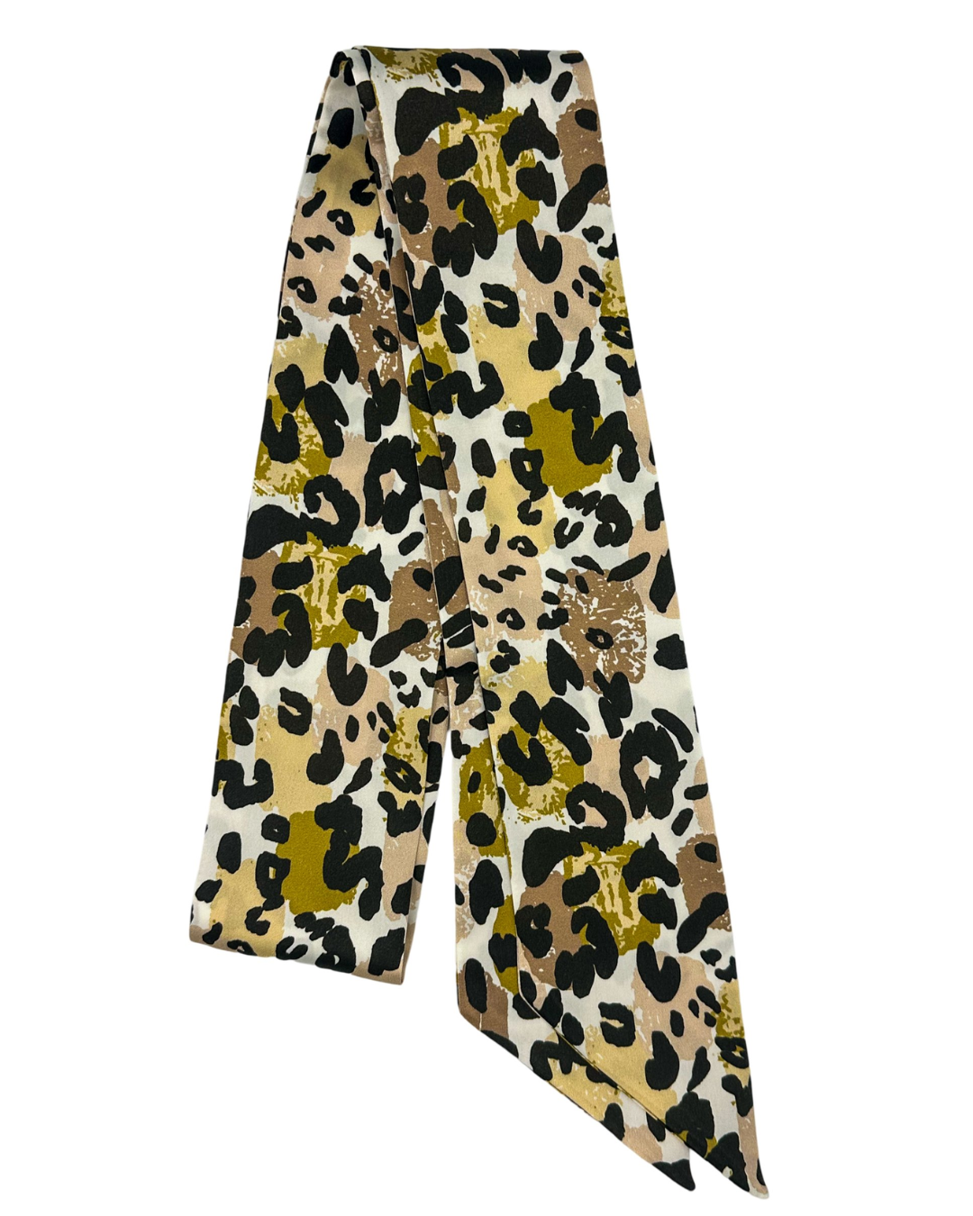 SILK HAIR RIBBON - LEOPARD PRINT