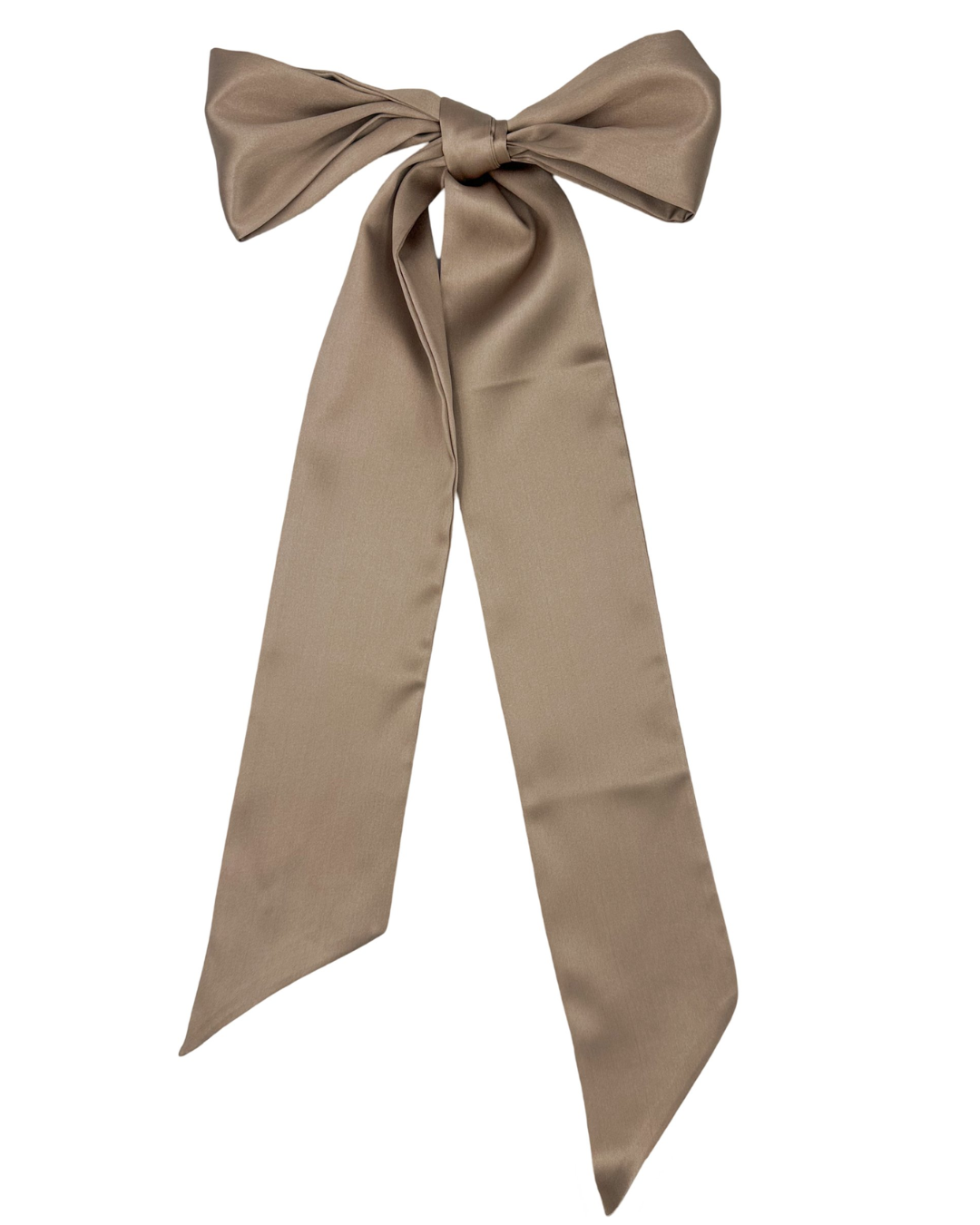 SILK HAIR RIBBON - MINK COLOR