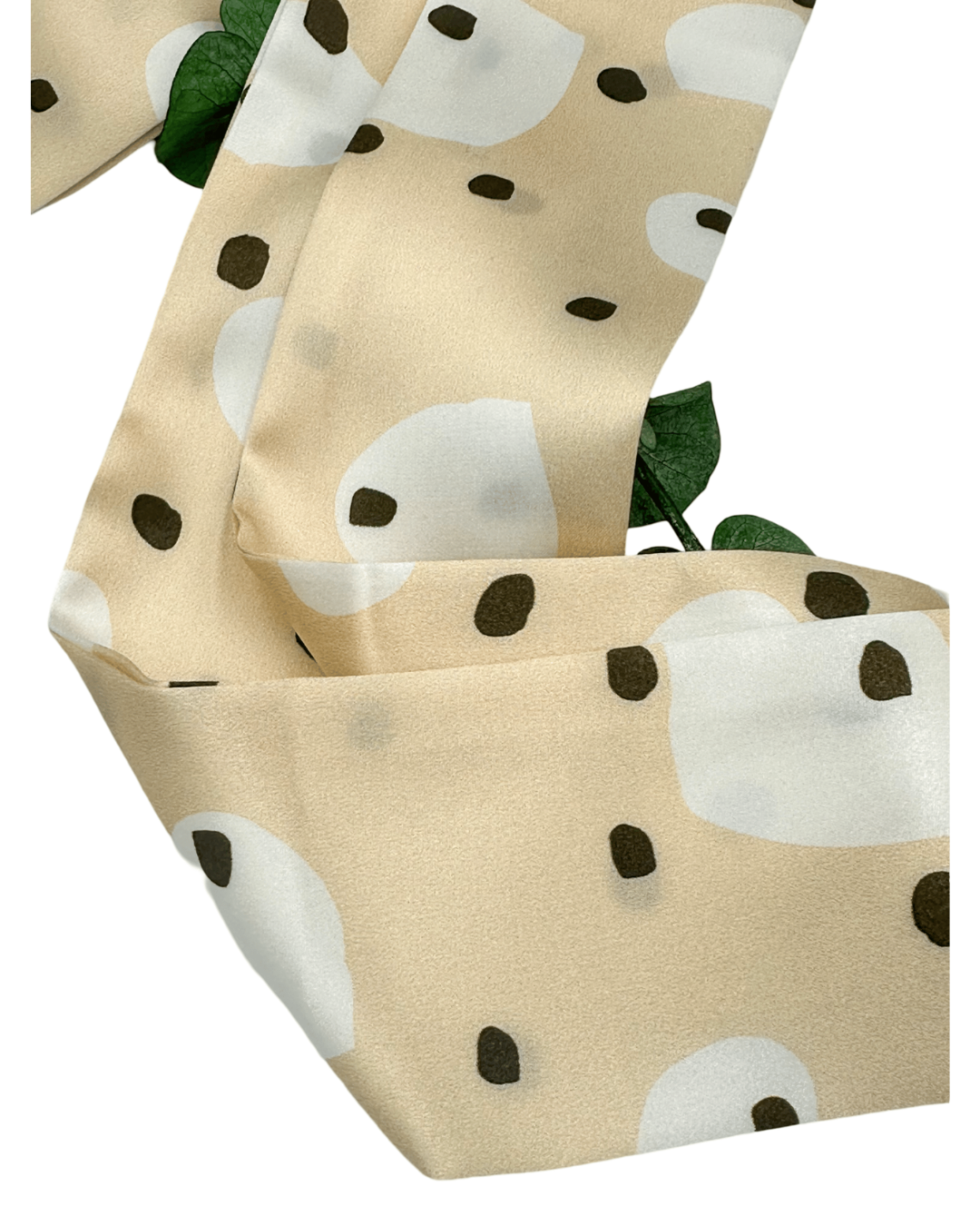 SILK HAIR RIBBON - POLKA DOTS