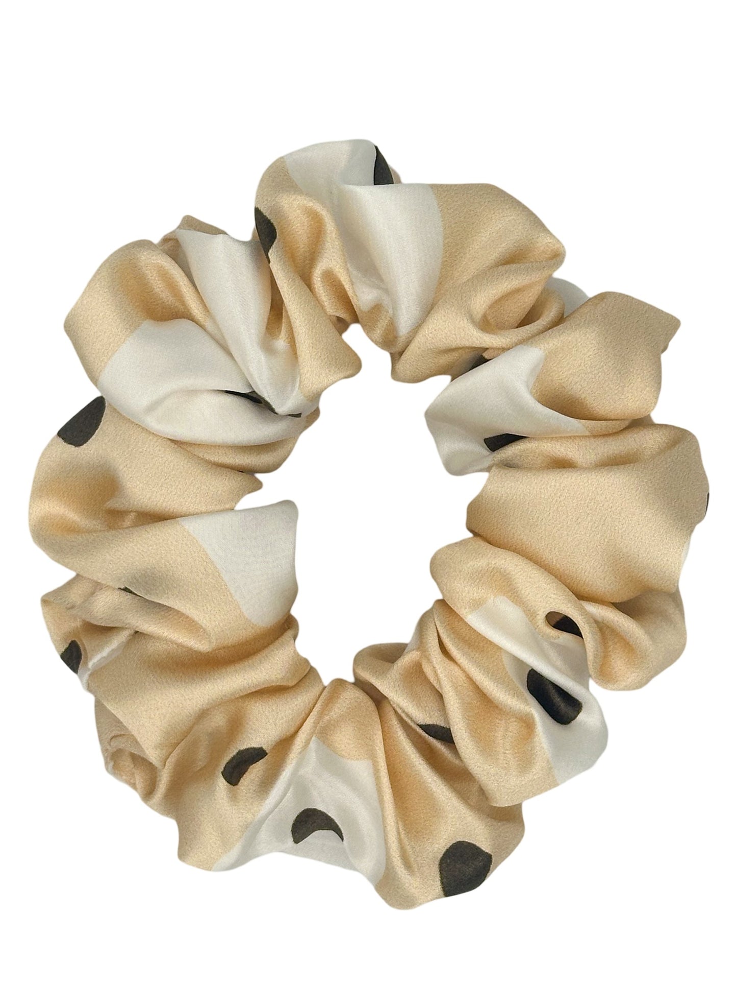 SILK SCRUNCHIE - POLKA DOT PRINT