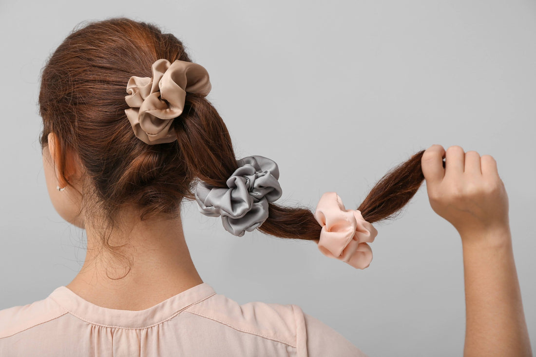 Accesorios de seda para el cabello y la salud capilar