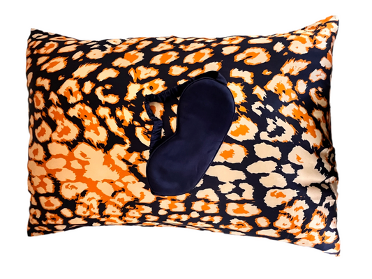 FUNDA DE ALMOHADA DE SEDA - ESTAMPADO