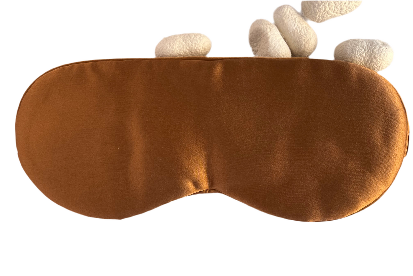 SLEEP MASK (100% MULBERRY SILK) - MILK COFFEE COLOR