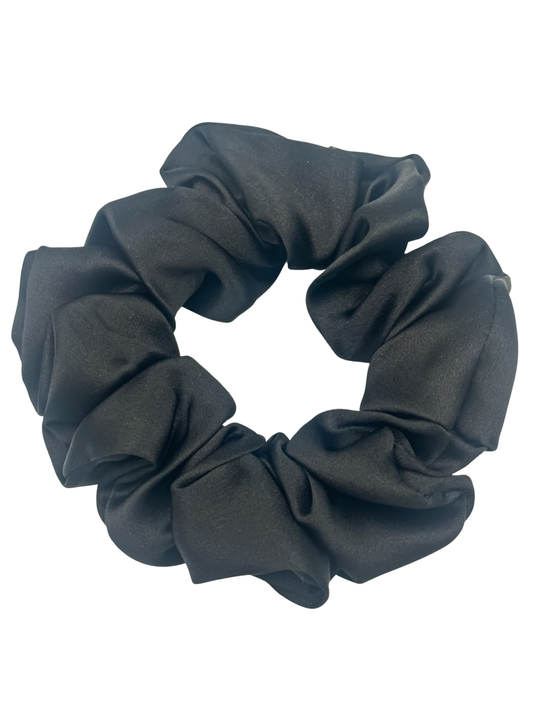 SILK SCRUNCHIE - BLACK