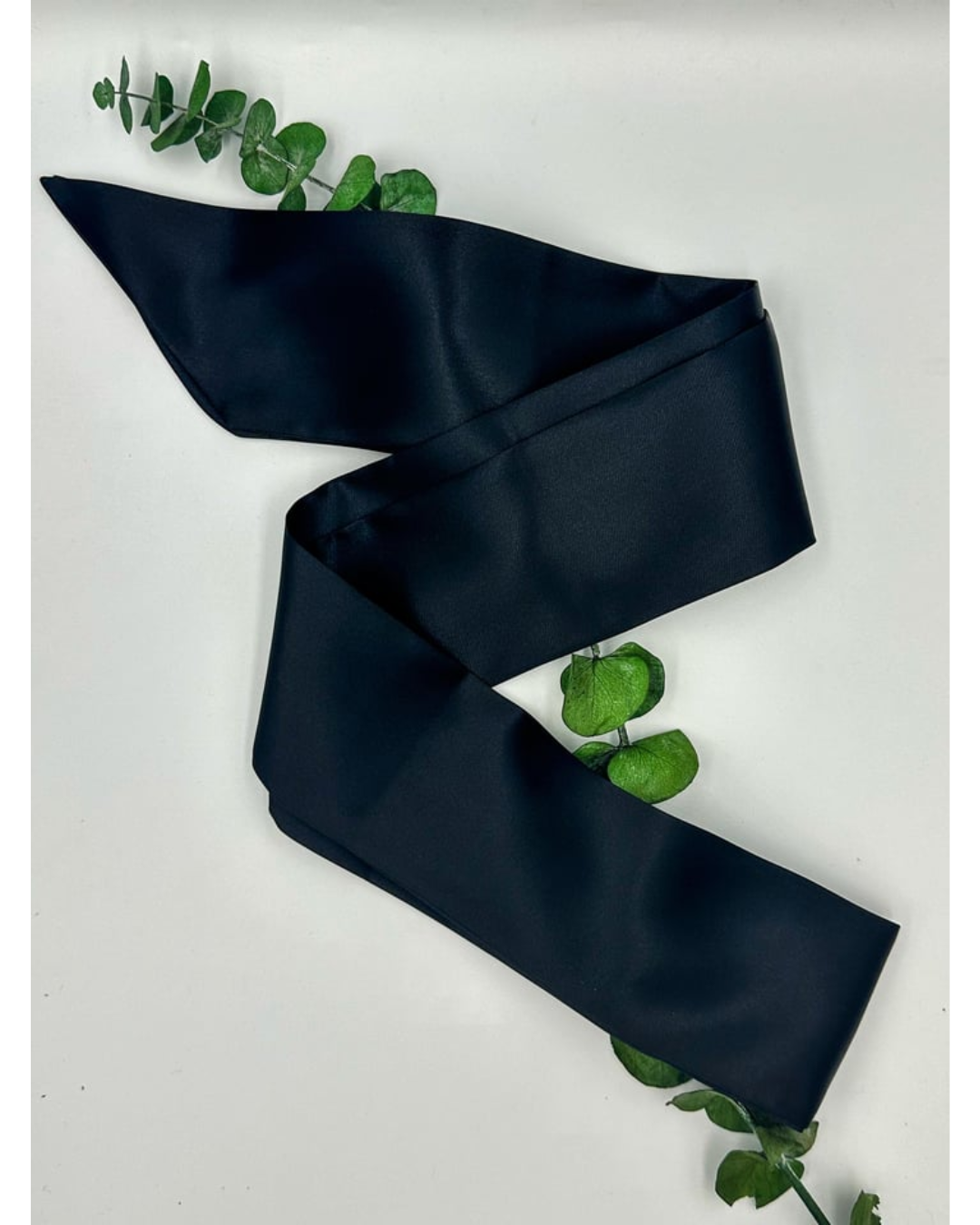SILK HAIR RIBBON - BLACK