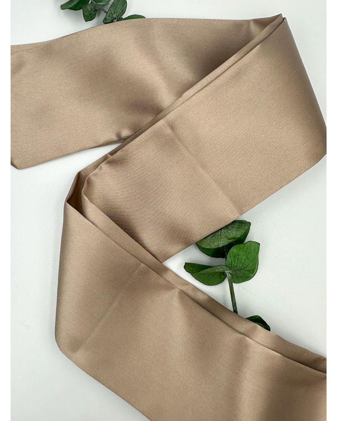 SILK HAIR RIBBON - MINK COLOR