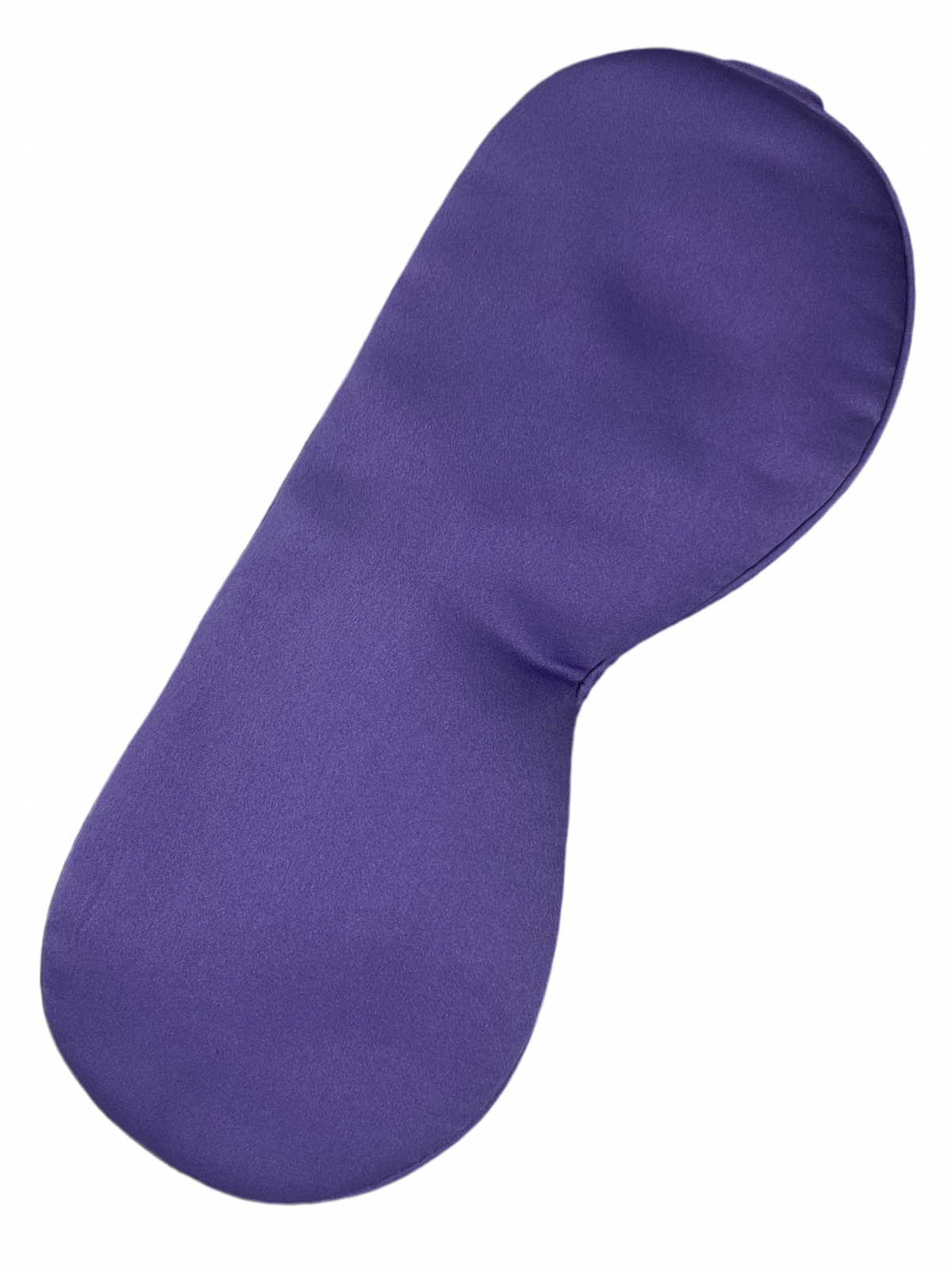 Antifaz para dormir de seda morera color lirio, vista frontal